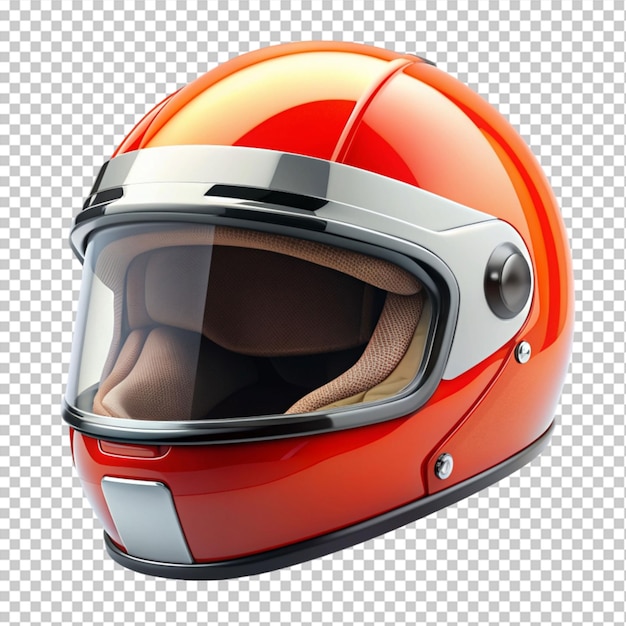 motorcycle helmet 3d box on transparent background