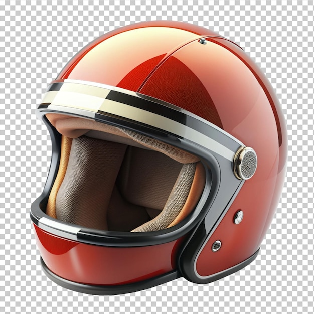 motorcycle helmet 3d box on transparent background