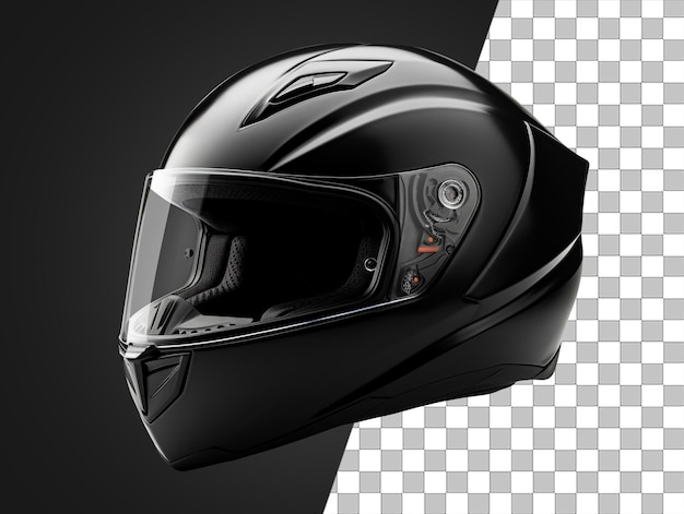 Motorcycle helmet photo with transparent background