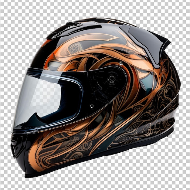 motorcycle helmet photo with transparent background