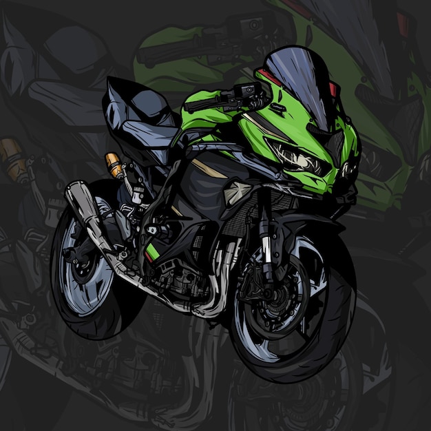 motorcycle illustration