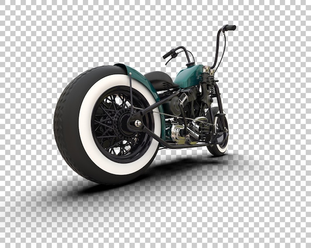 PSD motorcycle isolated on background 3d rendering illustration