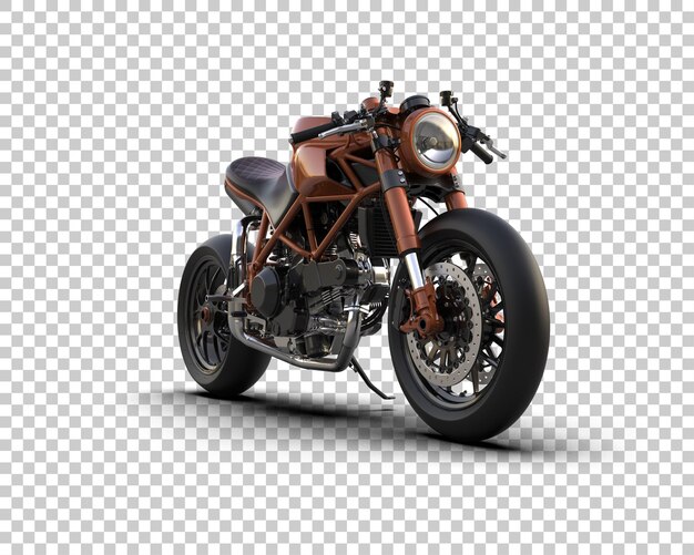 PSD motorcycle isolated on background 3d rendering illustration