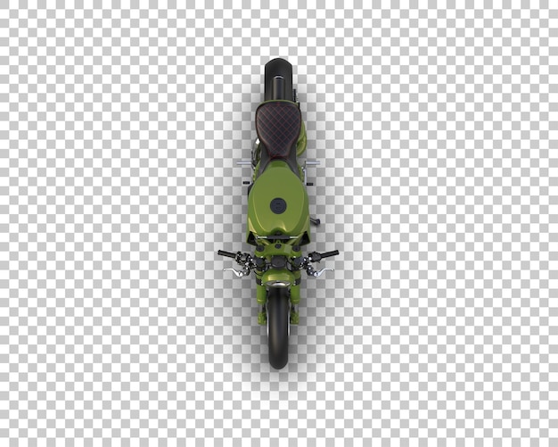 PSD motorcycle isolated on background 3d rendering illustration