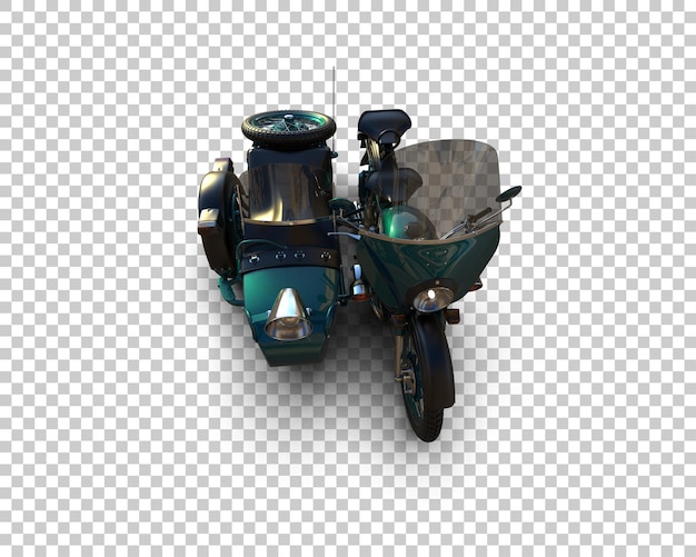 PSD motorcycle isolated on background 3d rendering illustration