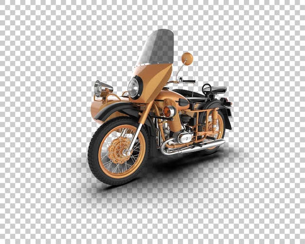 PSD motorcycle isolated on background 3d rendering illustration