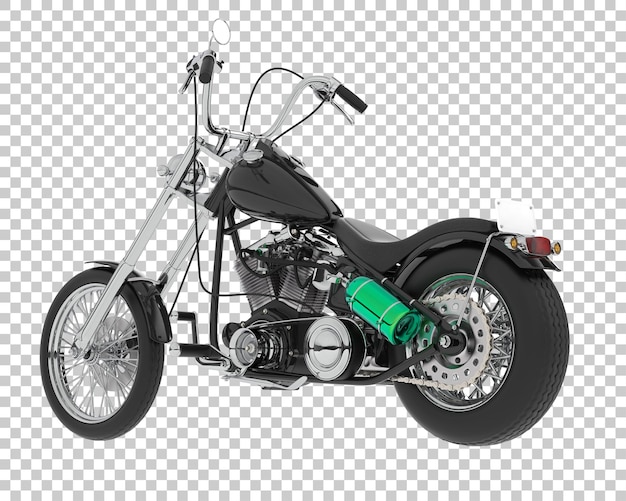 Motorcycle on transparent background 3d rendering illustration