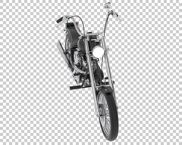 Motorcycle on transparent background 3d rendering illustration