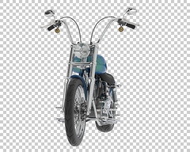 Motorcycle on transparent background 3d rendering illustration