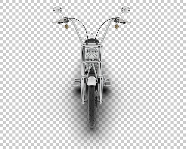 Motorcycle on transparent background 3d rendering illustration