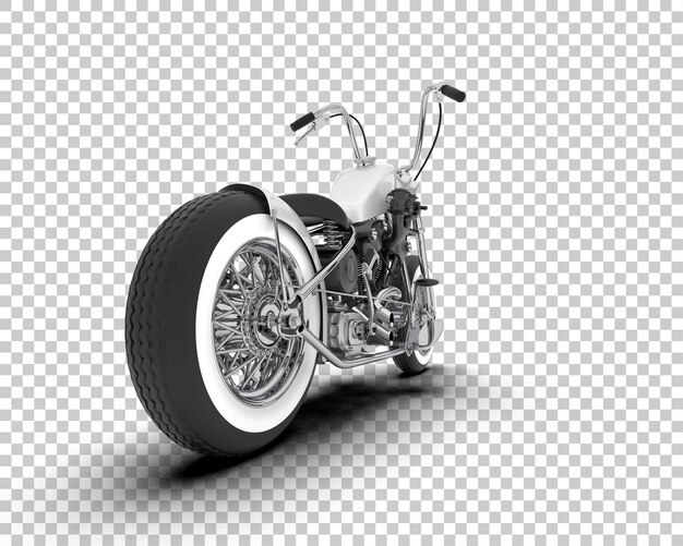 PSD motorcycle on transparent background 3d rendering illustration