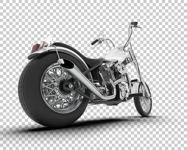 PSD motorcycle on transparent background 3d rendering illustration