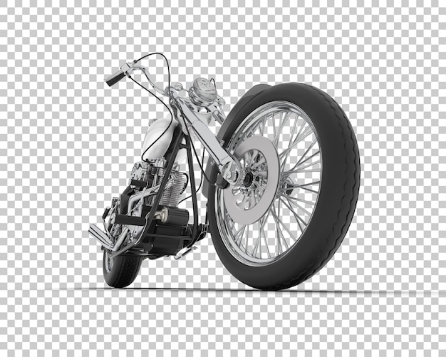 PSD motorcycle on transparent background 3d rendering illustration