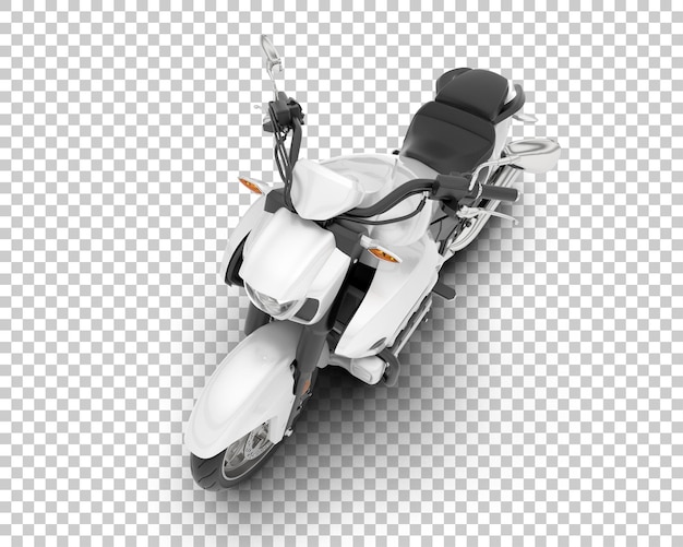 Motorcycle on transparent background 3d rendering illustration