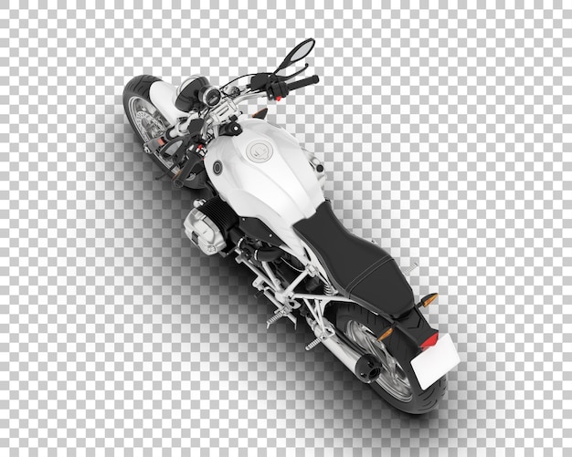 Motorcycle on transparent background 3d rendering illustration