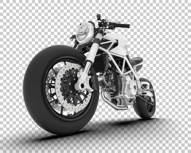 Motorcycle on transparent background 3d rendering illustration