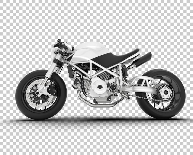 Motorcycle on transparent background 3d rendering illustration