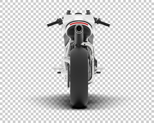 Motorcycle on transparent background 3d rendering illustration