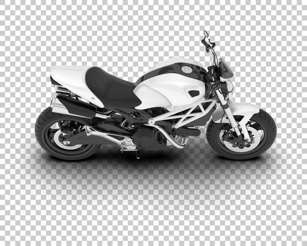 Motorcycle on transparent background 3d rendering illustration