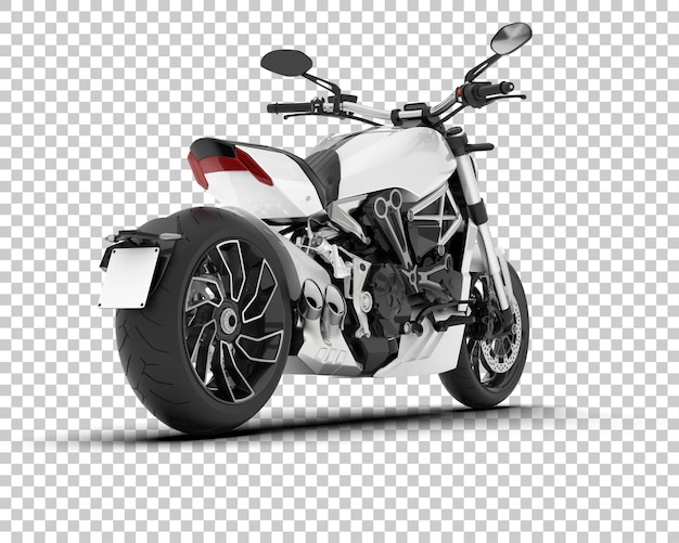 Motorcycle on transparent background 3d rendering illustration