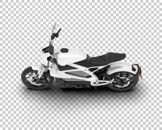 Motorcycle on transparent background 3d rendering illustration