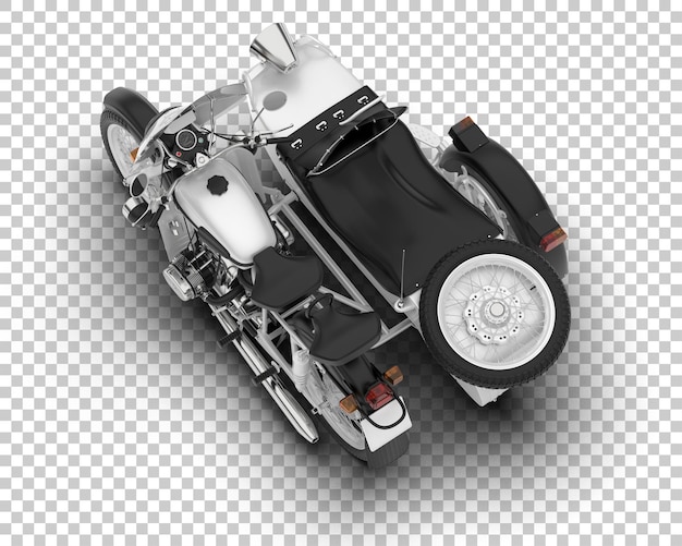 PSD motorcycle on transparent background 3d rendering illustration