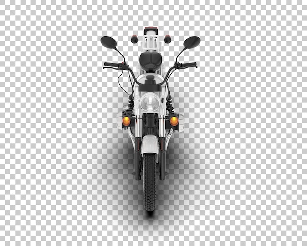 Motorcycle on transparent background 3d rendering illustration