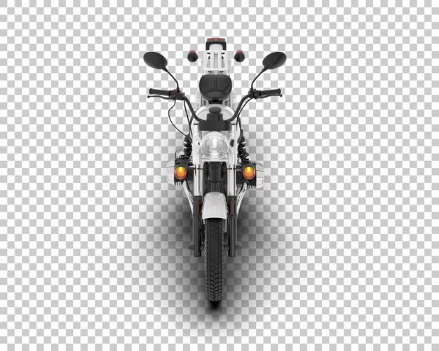 PSD motorcycle on transparent background 3d rendering illustration