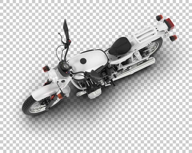 PSD motorcycle on transparent background 3d rendering illustration