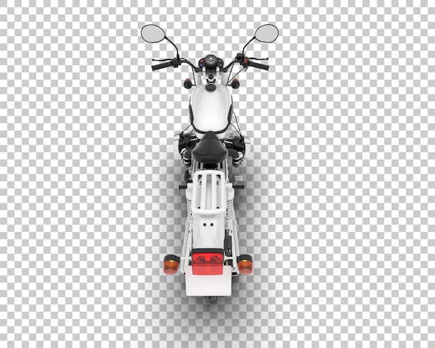 PSD motorcycle on transparent background 3d rendering illustration