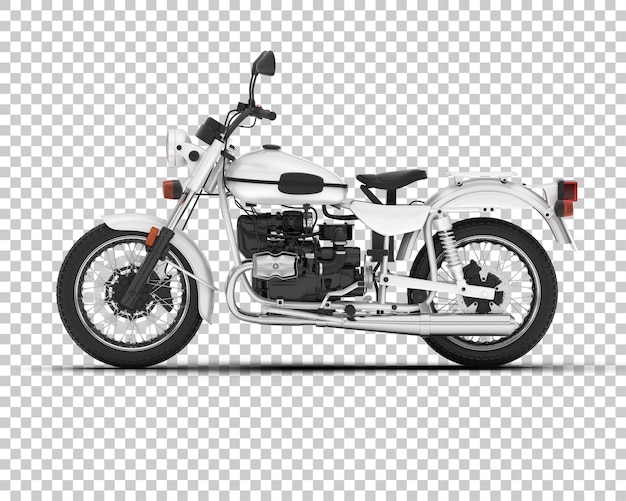 Motorcycle on transparent background 3d rendering illustration