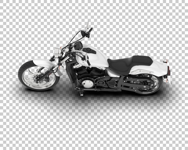 Motorcycle on transparent background 3d rendering illustration