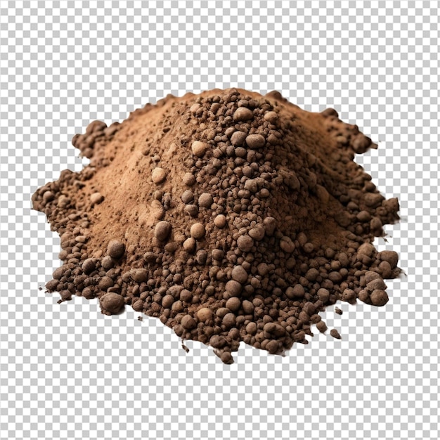 a mound of dirt with a pile of dirt on it