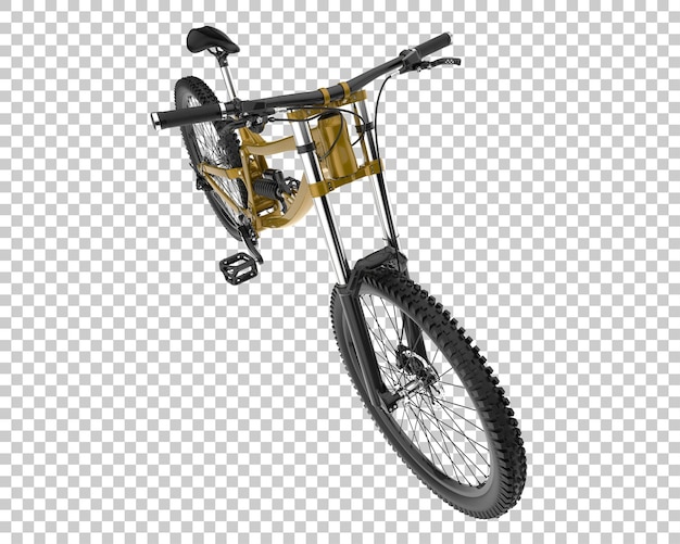 Mountain bike isolated on transparent background 3d rendering illustration