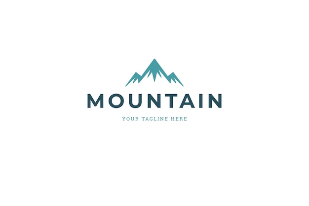 PSD mountain design element for logotypes and emblems