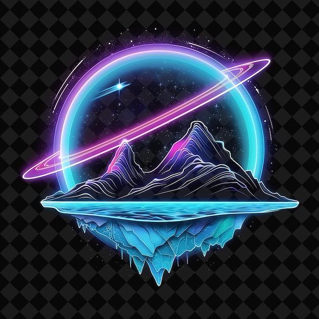 PSD a mountain with a star above it