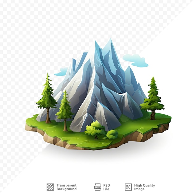 a mountain with trees and a place for your website