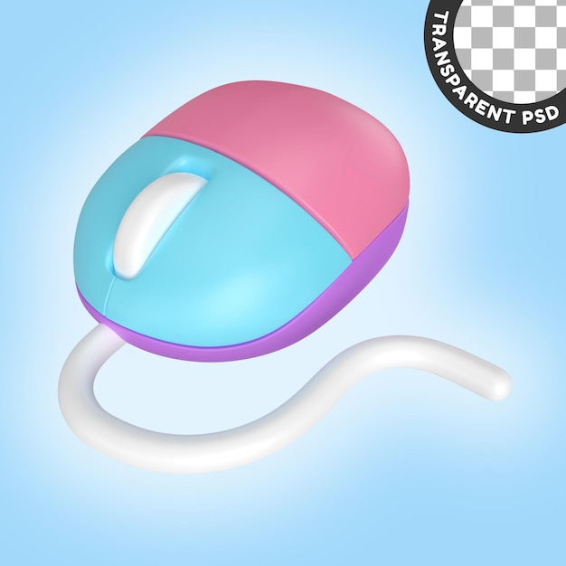 Mouse 3D Illustration Icon