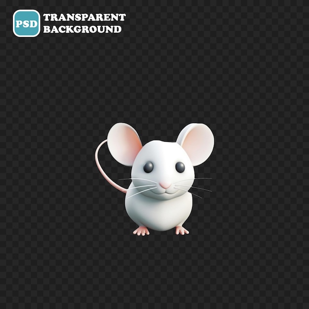 mouse icon isolated 3d render illustration