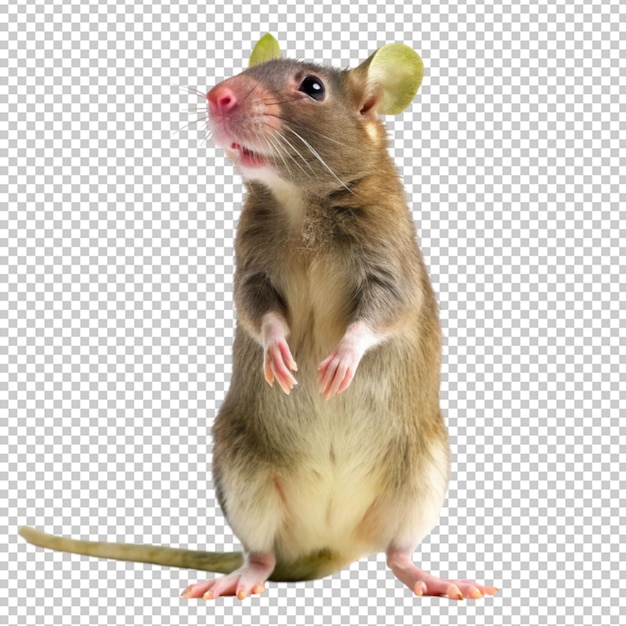 PSD mouse png on isolated transparent background