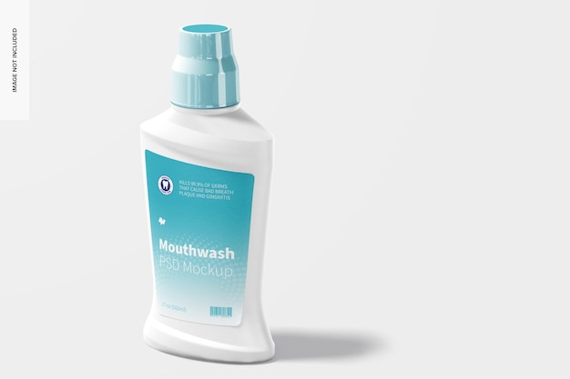 Mouthwash Bottle Mockup