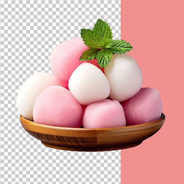 Mouthwatering Mochi on transparent background Transparent PNG Format