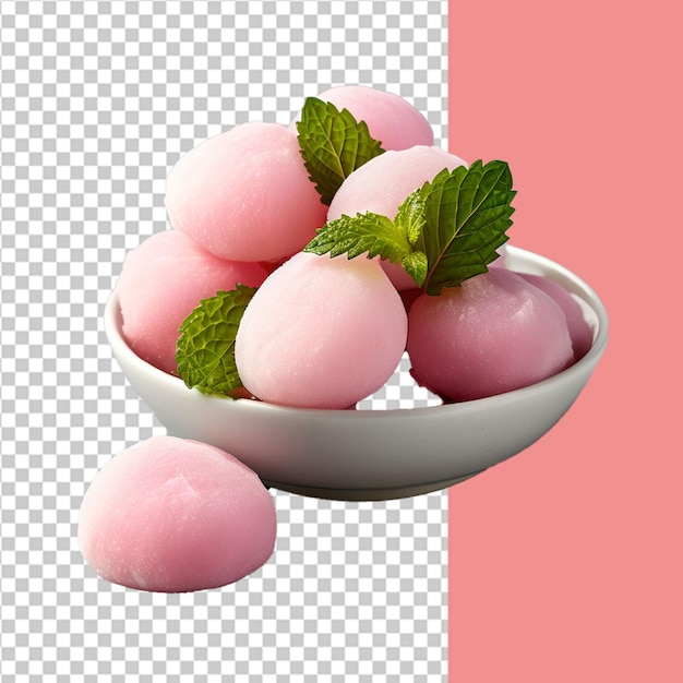 Mouthwatering Mochi on transparent background Transparent PNG Format