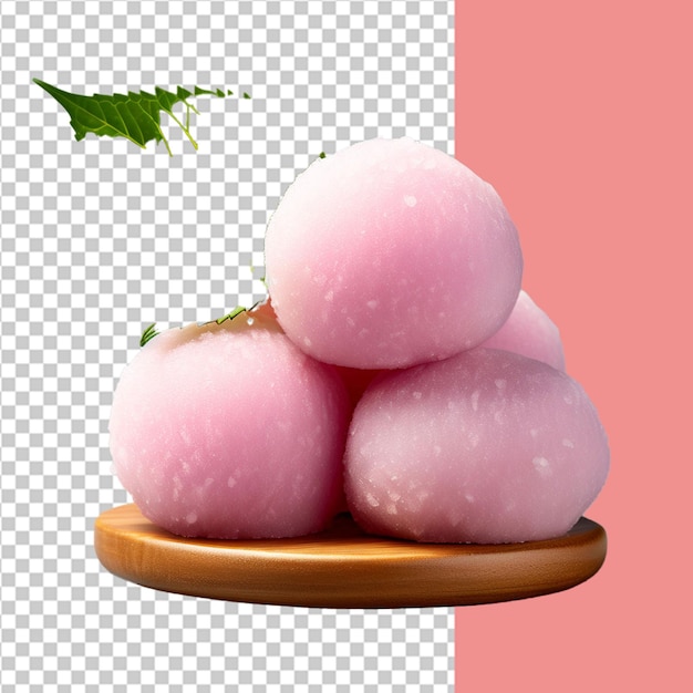 Mouthwatering Mochi on transparent background Transparent PNG Format