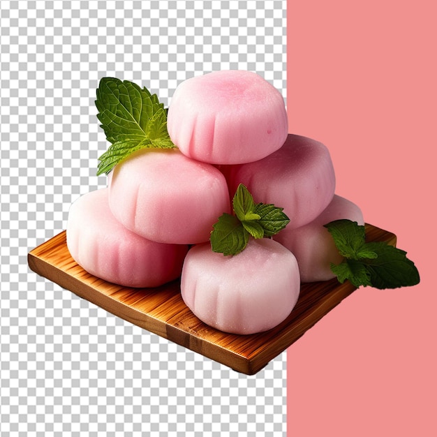 Mouthwatering Mochi on transparent background Transparent PNG Format