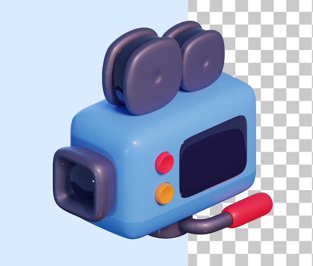 Movie Camera 3D Icon