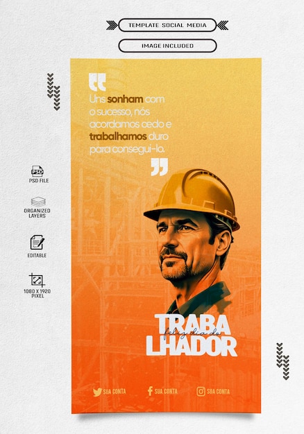 a movie poster for a construction worker