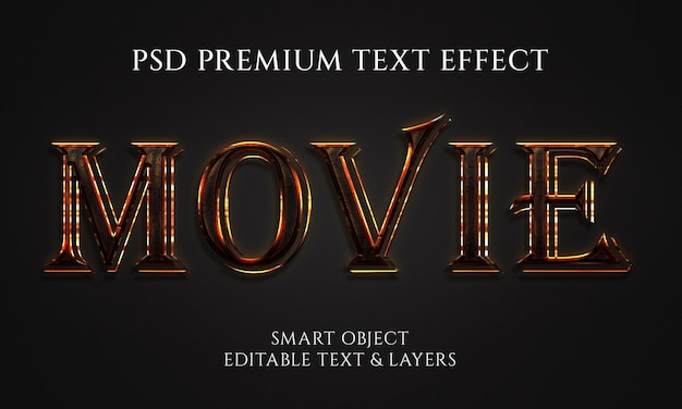 Movie text effect design