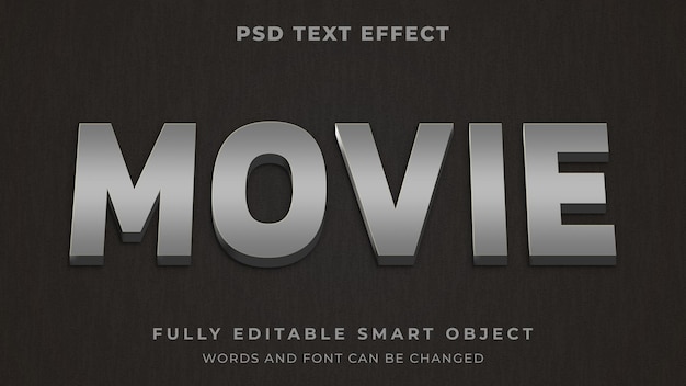 Movie Title Editable Text Effect