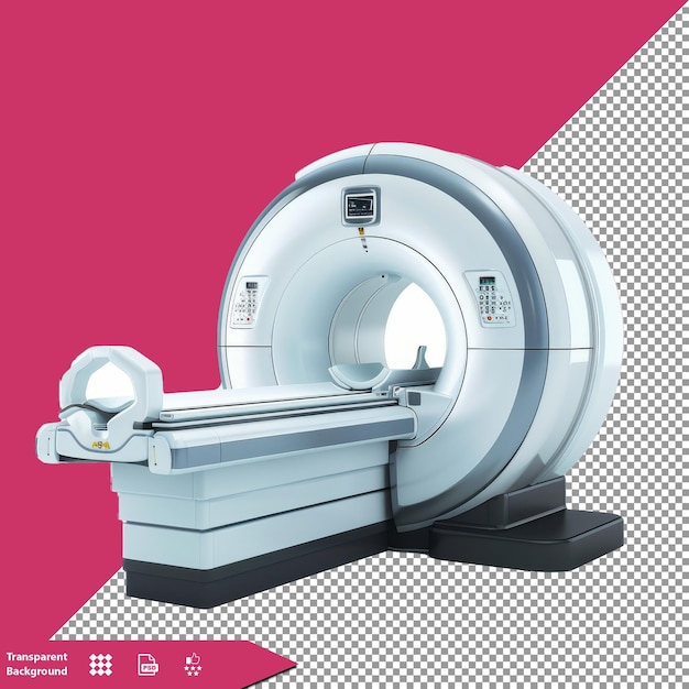 MRI Machine on Transparent Background PNG PSD